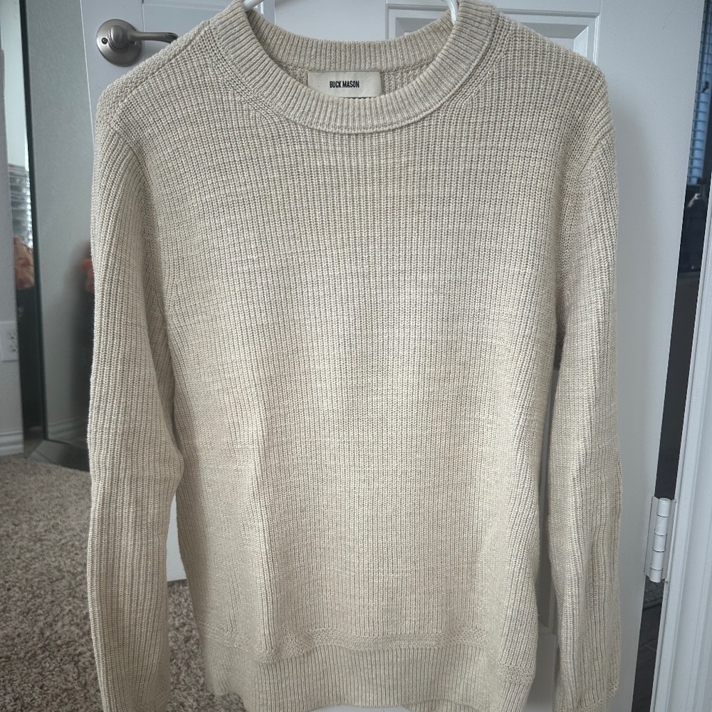 BUCK MASON SEAFARER COTTON RIB CREW - LIKE NEW!!!